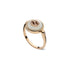 Gucci Interlocking Ring in pink gold, mop, diamond, gg pavé YBC786764001